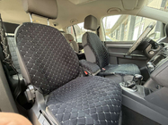 Velour seat cover (1 pc, black with grey stitching) photo 2