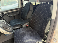 Velour seat cover (1 pc, black with grey stitching) photo 1