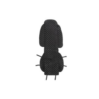 Velour seat cover (1 pc, black with grey stitching) photo 3