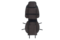 Velour seat cover pad (1 pc, black with red stitching) photo 5