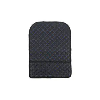 Velour seat back organizer (1 pc, Black with blue stitching) photo 1