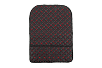 Velour seat back organizer (1 pc, Black with red stitching) photo 1