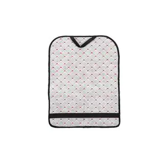 Velour seat back organizer (1 pc, Black with red stitching) photo 4