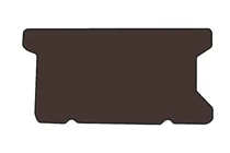 Fiat 500/500L 2013-2022 Rubber trunk mat Carsuit (for 500, USA, brown) photo 1