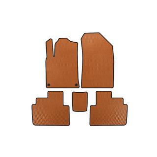 EVA Floor Mats (SW, Orange) Peugeot 407 2004-2011