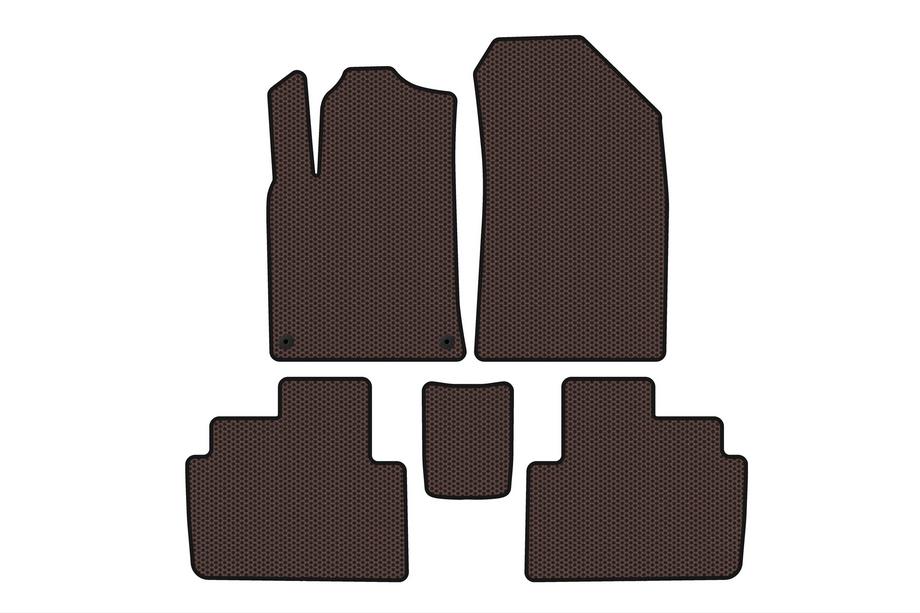 Peugeot 407 2004-2011 Rubber floor mats Carsuit (SW, brown) Image