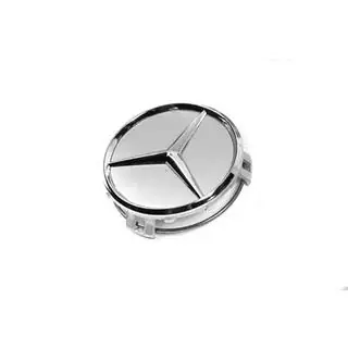 Wheel center caps 70/75 mm with ring (1 pc, grey) photo 2