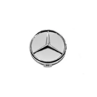 Wheel center caps 70/75 mm with ring (1 pc, grey) photo 1