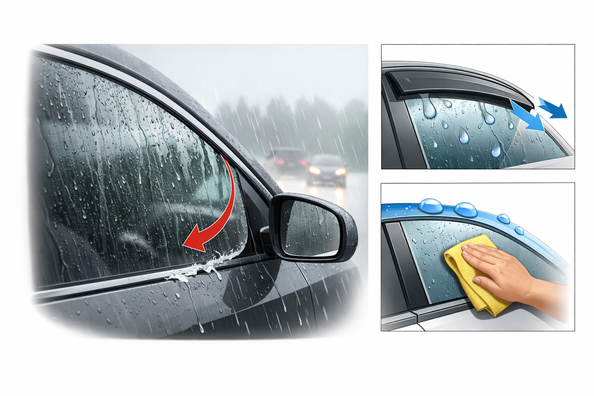 Why side windows get dirty fast in the rain and how to reduce it