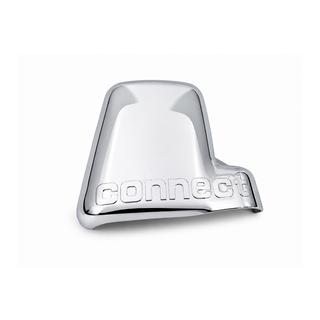 Chrome mirror cover with logo, right (1 pc, plastic) photo 1
