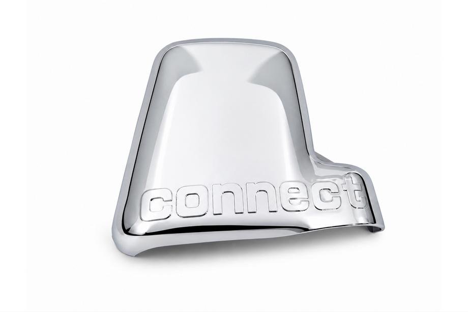 Ford Connect 2010-2013 Mirror cover caps variant #1 with right-side logo (1 pc, plastic) Image