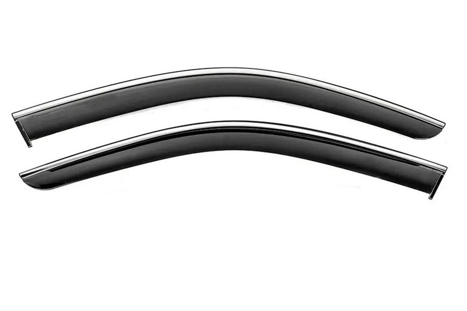 Mercedes GLE/ML class W166 2011-2018 Window Deflectors with Chrome Trim Niken Luxury (2 pcs) Photo 1