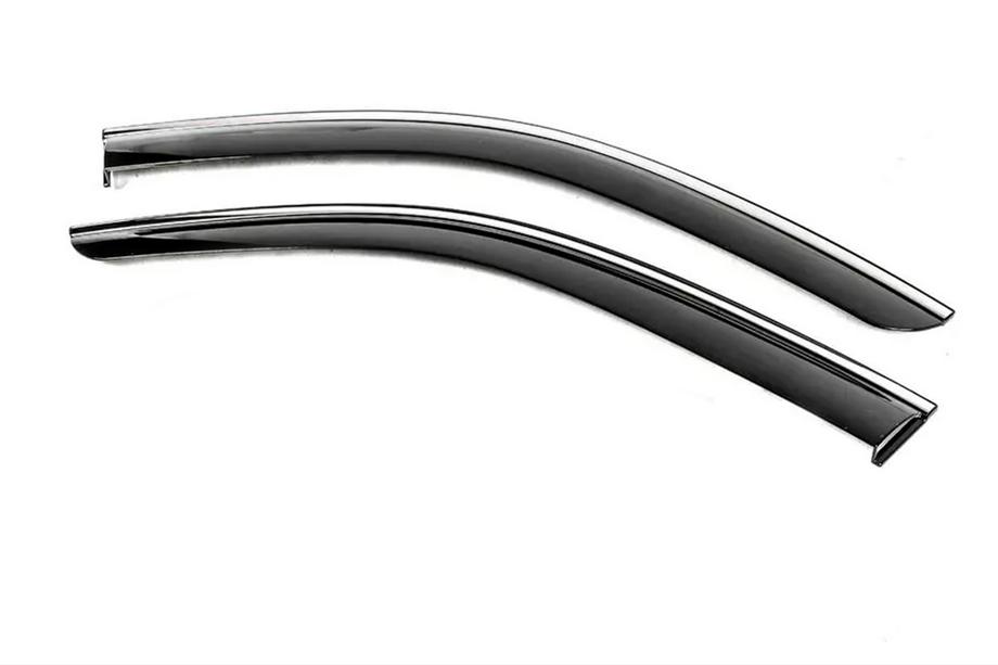 Mercedes GLE/ML class W166 2011-2018 Window Deflectors with Chrome Trim Niken Luxury (2 pcs) Photo 2