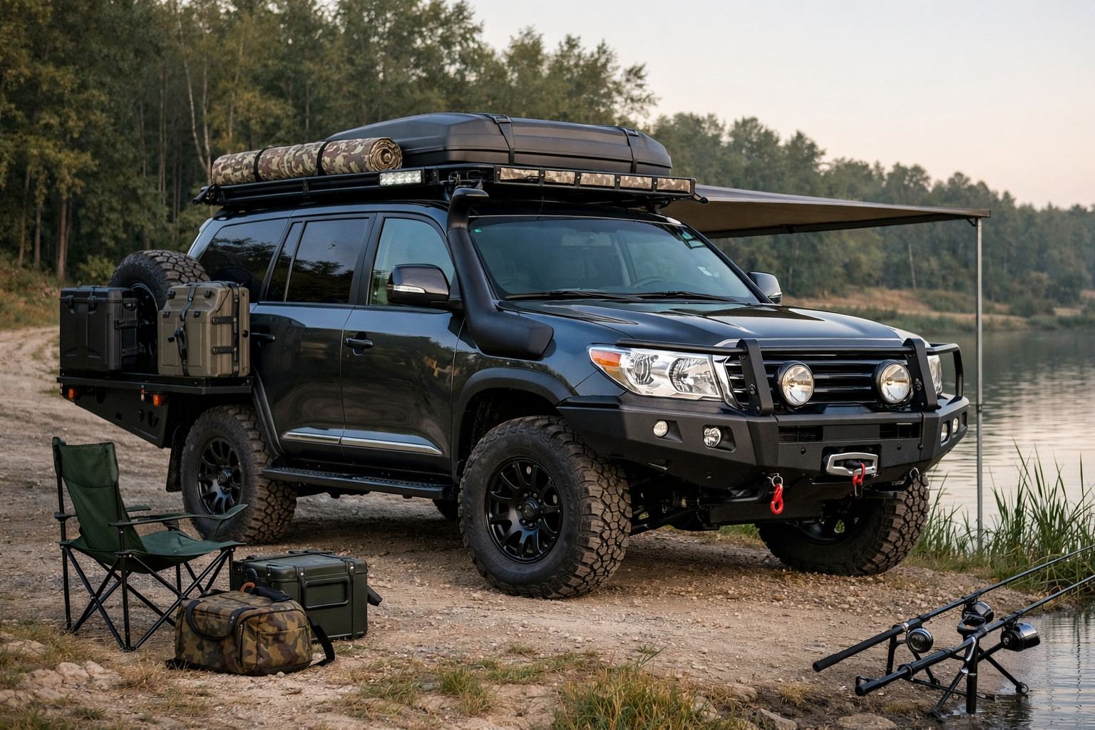 Toyota Land Cruiser 200 upgrade pack for fishing and rough roads
