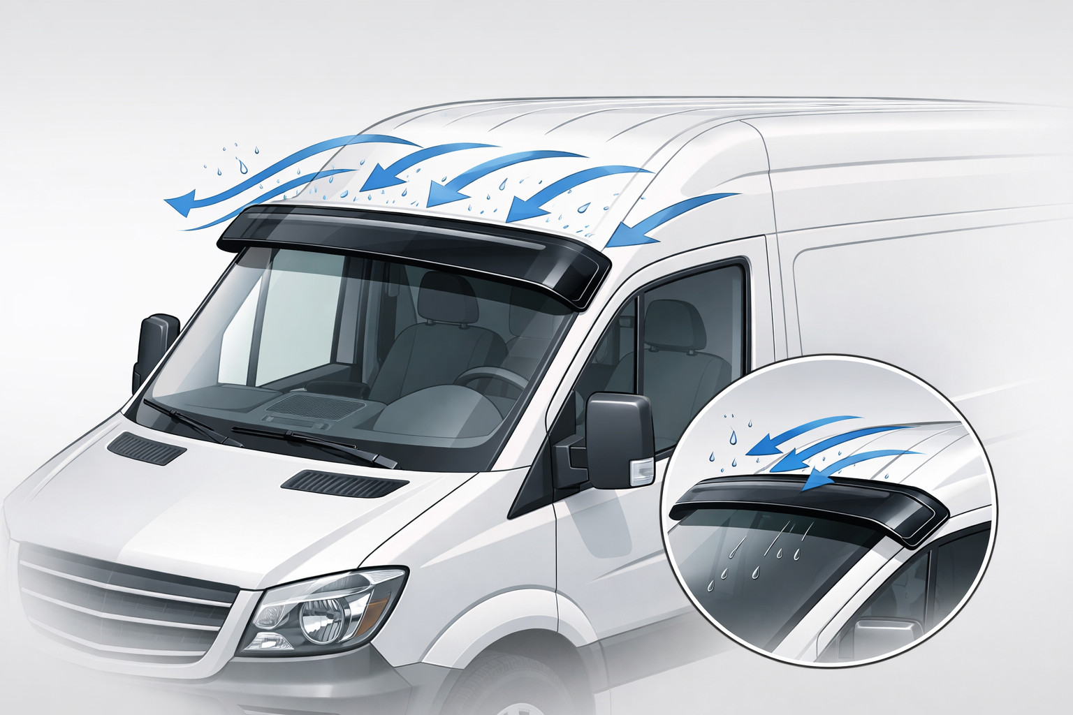 Bus windshield deflector: when it’s truly useful
