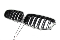BMW 5 Series F10/F11 2010–2016 M-Look LED Kidney Grilles (Gloss Black) photo 3