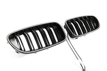 BMW 5 Series F10/F11 2010–2016 M-Look LED Kidney Grilles (Gloss Black) photo 4
