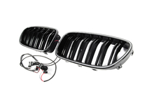 BMW 5 Series F10/F11 2010–2016 M-Look LED Kidney Grilles (Gloss Black) photo 9