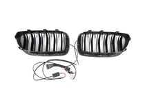 BMW 5 Series F10/F11 2010–2016 M-Look LED Kidney Grilles (Gloss Black) photo 11