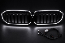 BMW 3 Series G20/G21 2018- Kidney Grilles 1-Bar LED (2022+, Gloss Black) photo 6