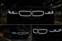 BMW 3 Series G20/G21 2018- Kidney Grilles 1-Bar LED (2022+, Gloss Black) photo 5