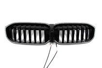 BMW 3 Series G20/G21 2018- Kidney Grilles 1-Bar LED (2022+, Gloss Black) photo 2