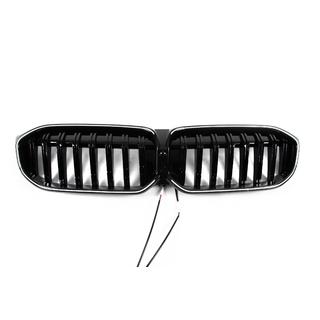 Kidney Grilles 1-Bar LED (2022+, Gloss Black) BMW 3 Series G20/G21 2018- photo 2