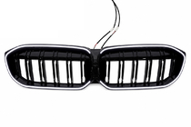 BMW 3 Series G20/G21 2018- M-Look LED kidney grilles (2022+, gloss black) photo 2