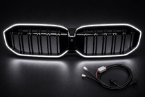 BMW 3 Series G20/G21 2018- M-Look LED kidney grilles (2022+, gloss black) photo 5
