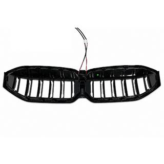M-Look LED kidney grilles (2022+, gloss black) BMW 3 Series G20/G21 2018- photo 3