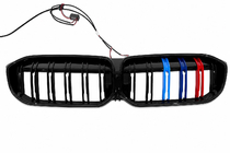 BMW 3 Series G20/G21 2018- M-Color LED Kidney Grilles (2022+, Gloss Black) photo 3