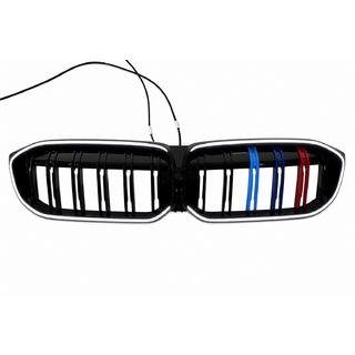 M-Color LED Kidney Grilles (2022+, Gloss Black) BMW 3 Series G20/G21 2018- photo 2