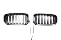 BMW X6 F16 2014-2019 M-Look LED Kidney Grilles (Gloss Black) photo 2