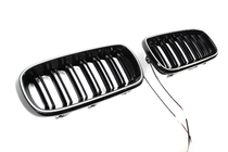 BMW X6 F16 2014-2019 M-Look LED Kidney Grilles (Gloss Black) photo 4