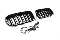 BMW X6 F16 2014-2019 M-Look LED Kidney Grilles (Gloss Black) photo 9