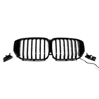 1 Bar LED kidney grilles (2019-2022, gloss black) photo 2