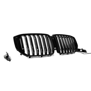 1 Bar LED kidney grilles (2019-2022, gloss black) BMW X5 G05 2019–2026 photo 4