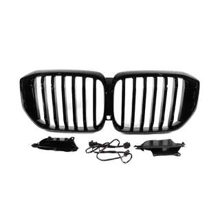 1 Bar LED kidney grilles (2019-2022, gloss black) photo 1