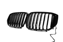 BMW X5 G05 2019–2026 Kidney grilles 1 Bar LED (2023+, gloss black) photo 3