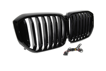 BMW X5 G05 2019–2026 Kidney grilles 1 Bar LED (2023+, gloss black) photo 8