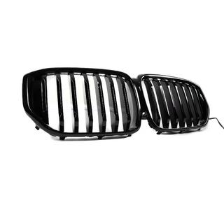 Kidney grilles 1 Bar LED (2023+, gloss black) BMW X5 G05 2019–2026 photo 2