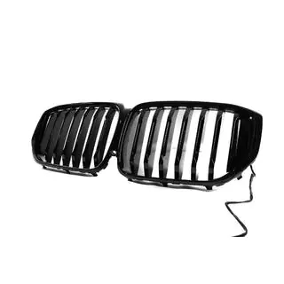 Kidney grilles 1 Bar LED (2023+, gloss black) photo 3