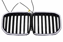 BMW X7 G07 2019- 1 Bar LED kidney grilles (2019-2022, gloss black) photo 2