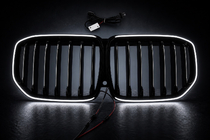 BMW X7 G07 2019- 1 Bar LED kidney grilles (2019-2022, gloss black) photo 6