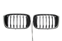 BMW X3 G01 2018- Kidney Grilles 1 Bar LED (2018-2021, Gloss Black) photo 2