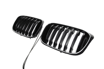BMW X3 G01 2018- Kidney Grilles 1 Bar LED (2018-2021, Gloss Black) photo 3