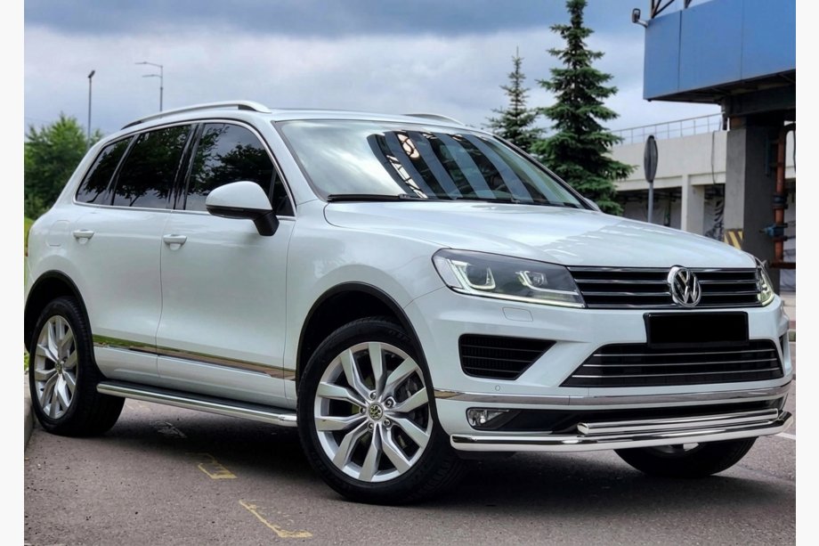 Volkswagen Touareg 2010-2018 Front Bar ST014 (Stainless Steel) Photo 1