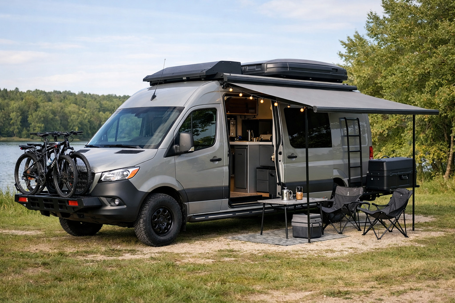 Mercedes Sprinter W907/W910 upgrade for family camping, no overkill