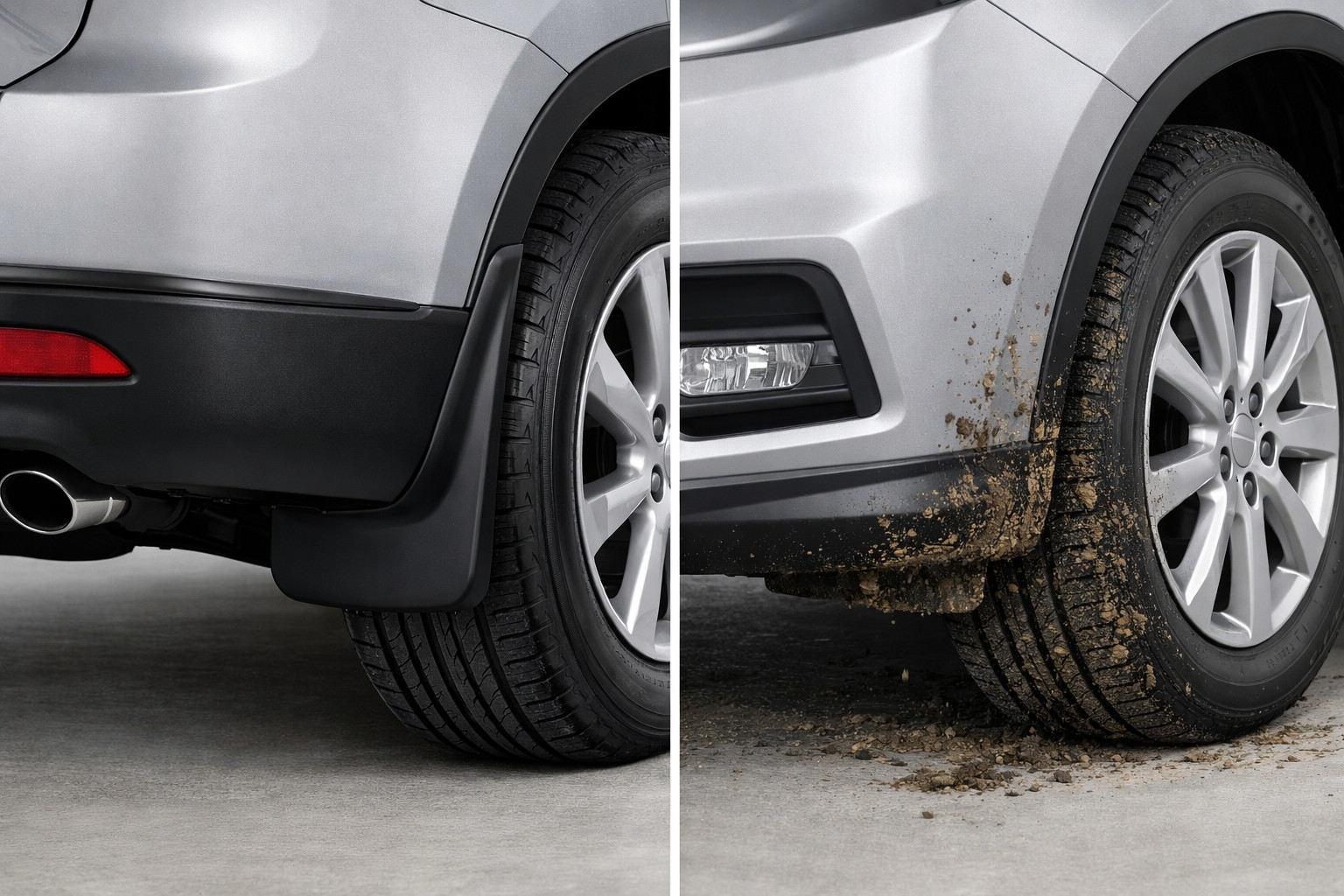 Mud flaps: fit front and rear now, or start with one set?