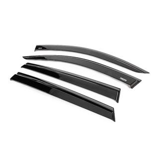Window wind deflectors with black trim Niken Luxury (4 pcs) Audi Q7 2015–2026 photo 2